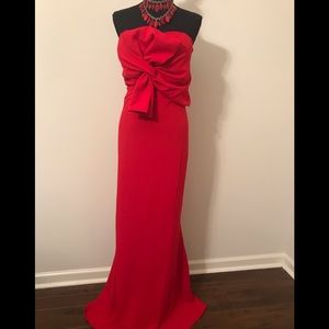 Stunning Red Strapless Dress